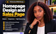 do homepage design, sales page