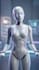 make futuristic robot talking avatar videos with voiceover