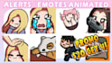 animate custom twitch emotes, cheermotes, alerts