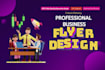 do professional business flyers design 20 hours