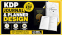 design amazon kdp logbook, journal, planner, notebook and low content book
