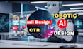 generate high quality robotic ai futuristic artwork and thumbnails