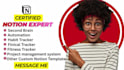 do customised notion template notion dashboard website notion consultant expert