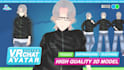 create a custom vrchat 3d avatar with clothes and expressions