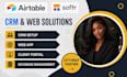 build softr web app client portal website with airtable database or notion