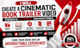 create a cinematic book trailer video