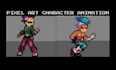 create pixel art animation, pokemon sprite, pokemon trainer, overworld sprite