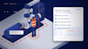create 2d isometric animation for saas product walkthroughs