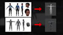 create custom 3d character models, textures and rigging