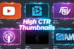 design pro eye catching youtube thumbnail that boost CTR