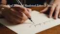 write beautiful handwritten letters and notes