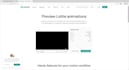 convert your video animation to json lottie export