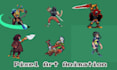 do pixel art animation sprite sheet pixel character animation for video game art
