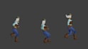 make custom character animations in blender