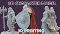 do character designing and make model for 3d printing