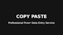 do data entry, copy paste, excel data entry