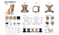 create dog harness tech pack and pet accessories tech pack