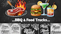 design chalkboard BBQ menu board for restaurant
