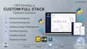 develop a custom full stack web application