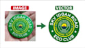 create print ready die cut sticker and badge vector design