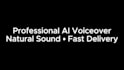 create a natural ai voiceover for youtube and narration