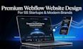 design animated webflow landing page for saas startup website