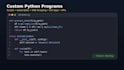professionally create custom python programs