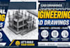 provide professional structural eng design and cad drawings