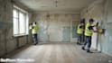 create ai asmr floor transformation, construction videos