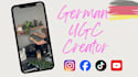 german speaking female ugc creator