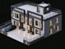 create modern 3d house exterior design and rendering