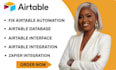 fix airtable automations and workflows, be airtable expert airtable interface