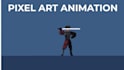 do pixel art character animation, pixel art character design sprite sheet