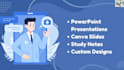 design professional medical canva presentations, study notes and infographic