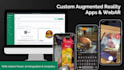 develop augmented reality apps or webar with admin panel