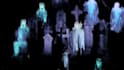 3d haunted projection effect, 3d halloween display, holographic visuals