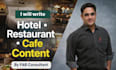 write hotel restaurant and cafe content