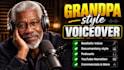 make a professional deep style voiceover and narration