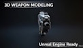 create realistic 3d weapon and hard surface models for unreal engine