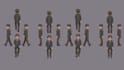create pixel character animation, pixel sprite animation, 16x16, 32x32, 64x64