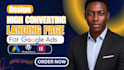design high converting PPC wordpress landing page for google ads lead generation