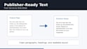 type and format book pages into publisher ready text