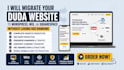 migrate your duda website to wordpress, wix or squarespace website with seo rank