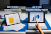 write a market research report with data analysis and charts