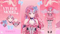 redesign your vtuber model, do live2d rigging, and  vtuber assets in anime style