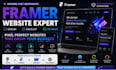 design and develop a responsive framer website figma design figma to framer seo