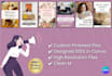 design pinterest pins for etsy and buisness in canva
