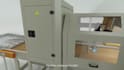 create 3d factory automation robotics conveyor system industrial animation