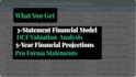 build a 3 statement financial model with dcf valuation and projections in excel