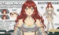 do live2d vtuber model for rigging, 2d character animation in anime style